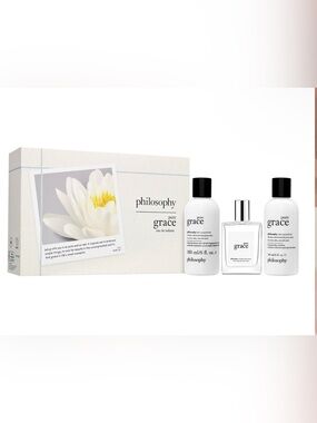 Philosophy Pure Grace Eau de Toilette 3 Three Peace Gift Set New In Box Mom